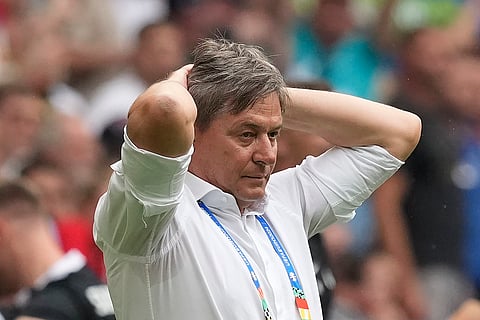 Serbia's head coach Dragan Stojkovic